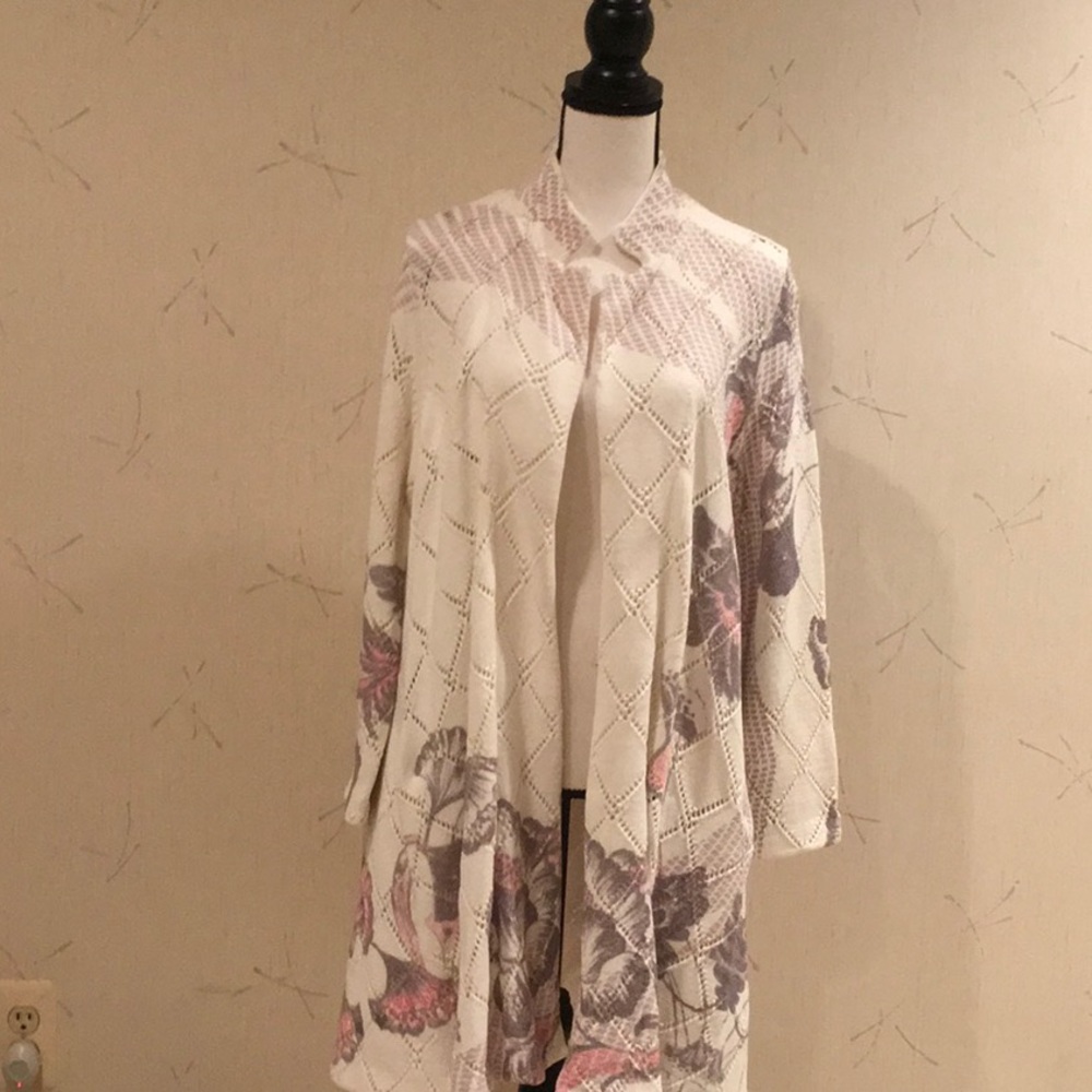 Cotton sweater coat